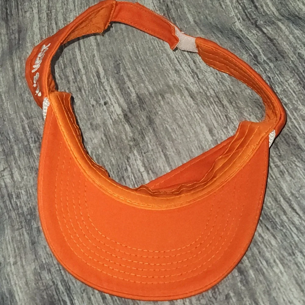 Hooters Orange‎ Visor Hat Owls Nest Adjustable Adult Novelty Cap Unisex Golf
